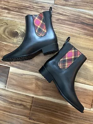 Womens Vivienne Westwood Anglomania Melissa Black Ankle Snow Rainboot Size 9 /40 • $39