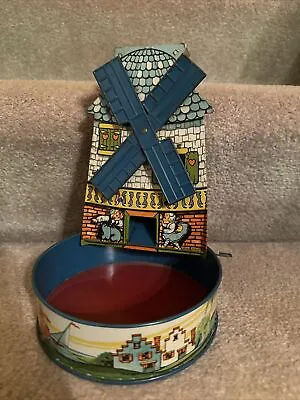 1950s Tin Litho Windmill Sand Toy - T. Cohn  Vintage & Complete Beautiful Cond! • $99.99