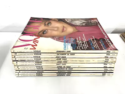 VOGUE Magazines 1980/81 Bundle Vintage British Fashion Collectable #W3 • $18.64