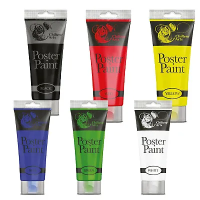 £12.11 • Buy 6X 120ml POSTER COLOUR PAINT READY MIX CRAFT ASSORTED COLOURS KIDS ACTIVITY UK