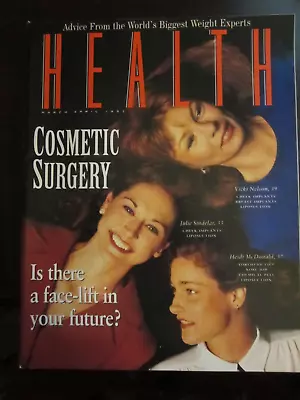 Health Magazine March April 1993 Cosmetic Surgery Face Lift In Your Future 67 • £11.87