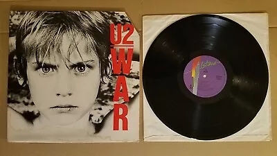 U2  War  (p)(c)1983 Vinyl Record #2 ORIGINAL ISLAND VG+! • $19.99