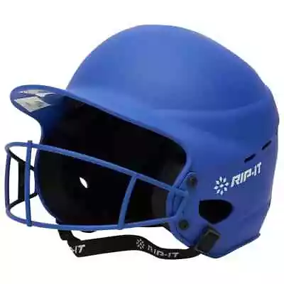 Rip-It Vision Pro Softball Helmet Royal Blue With Strap (Small Medium) • $22