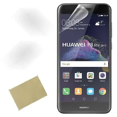For Hawei P8 Lite 2017 PRA-LA1 PRA-LX1 New Clear LCD Film Phone Screen Protector • £1.99