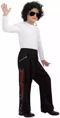 Michael Jackson Bad Buckle Pants Pop Star Fancy Dress Up Halloween Child Costume • $30.57