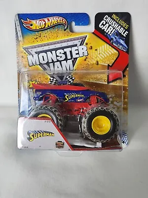 2013 Hot Wheels Monster Jam 1:64 Superman Ford F-150 Mud Trucks W/ Crushable Car • $9.34