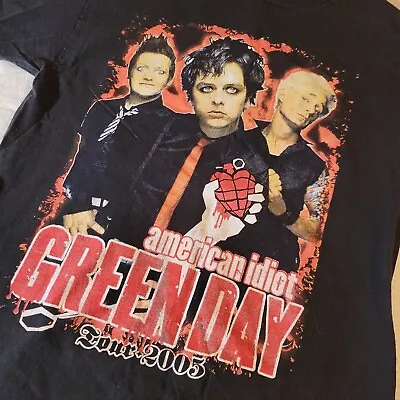 Green Day 2005 American Idiot Tour Concert T-Shirt Medium  • $49.96