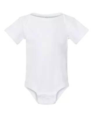 Rabbit Skins 4400 6 Months White Cotton Infant Baby Rib Bodysuit Boys And Girls • $5.80