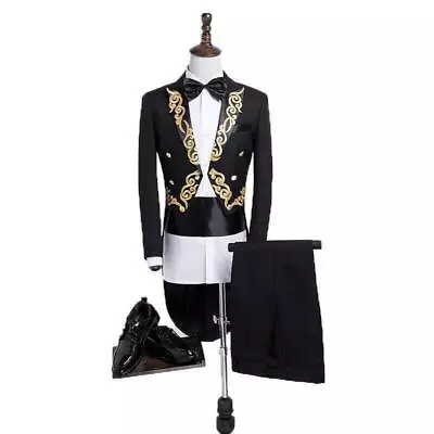 Men's Dress 2PCS Coat Pants Formal Dress Suits Slim One Button Costumes Party • $72.29