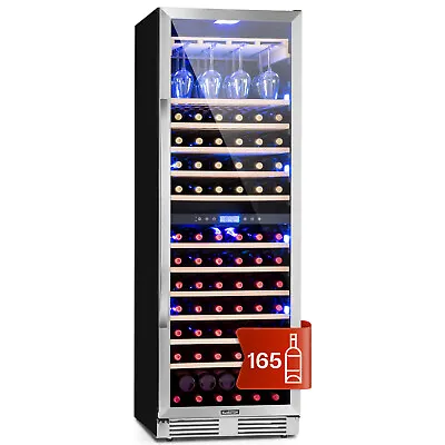 £1333.32 • Buy Wine Fridge Refrigerator Drinks Cooler 425L 165 Bottles LED 24 Wine Glass Holder