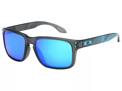 Oakley Holbrook Aero Grid Sunglasses OO9244-3356 Grey Smoke/Prizm Sapphire Asian • $129.99