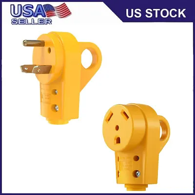 30Amp Heavy Duty RV Replacement Male/Female Plug Cord Easy Unplug ETL Listed • $10.05