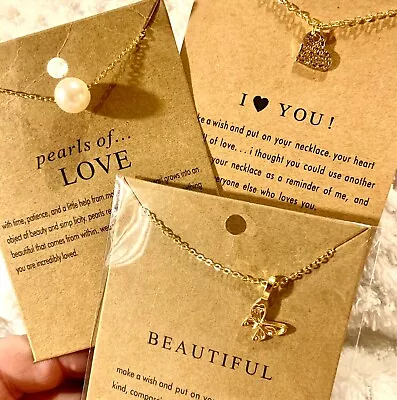 Make A Wish Loving Necklace 3 Styles.. Choose One • $4.99