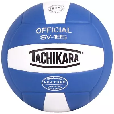 Tachikara Institutional Quality Composite Leather Volleyball Royal-White • $35.37