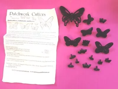 Butterflies Ladybirds And Bees Patchwork Cutter Cake Decorating Sugarcraft • £3