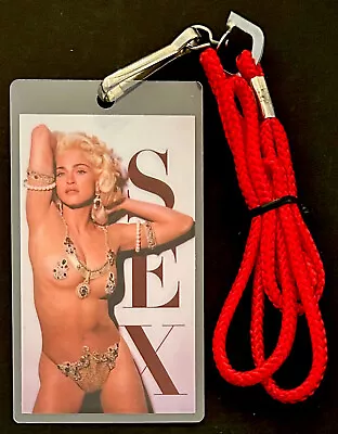 MADONNA 1993 Backstage Pass Unused Boy Toy Inc. EROTICA TOUR - NM-MT Cond • $40