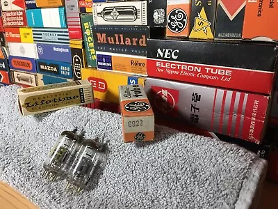 2 Matched SpecialGrade NOS 1969 Mullard GtBrit Blackburn 6922 +OEBoxes +FreePost • $645