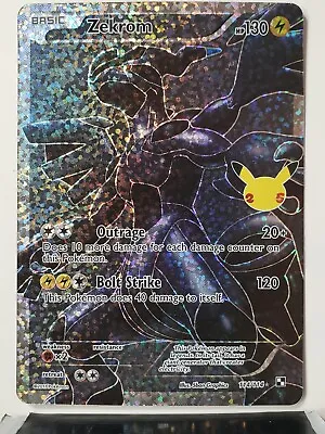 HOLO Zekrom 114/114 NM / M - Pokemon 25th Celebrations Secret Rare Classic Card • $5.99