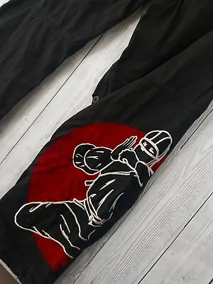 Maharishi Japanese Ninja Embroidered Discontinued Black Snopants Size Large  • £139.99