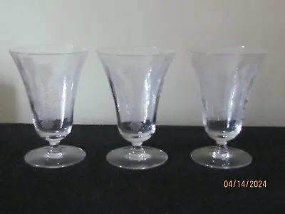 3 Morgantown Mayfair Iced Tea Glasses 5 3/4  • $19.99