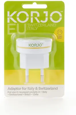 $17.95 • Buy EU (Italy And Switzerland) Travel Adaptor, For AU/NZ Appliances, Use In Europe I