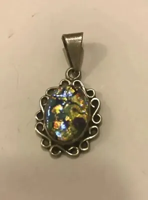 925 Mexico Sterling Silver Multicolor Pendant • $19.99