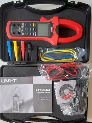 UNI-T UT233 Digital Power Factor Clamp Meter Multimeter True RMS AC • £99