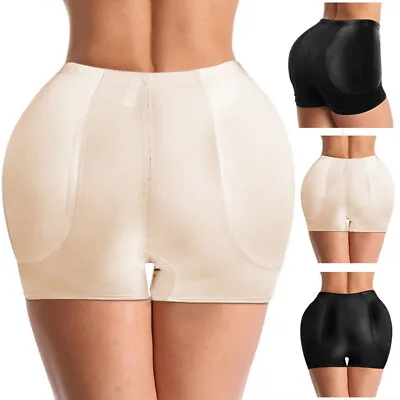 Padded Bum Underwear Hip Pants Enhancer Shaper Booty Panty Butt Lifter Boyshorts • £8.59