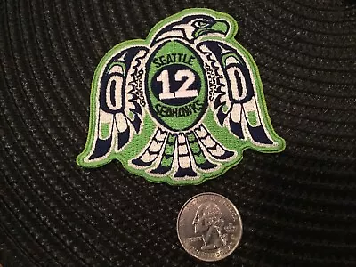 Seattle Seahawks Vintage Embroidered Iron On Patch 3  X 3  NFL • $5