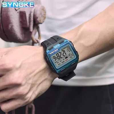 Men's Waterproof Sport Digital Watch Military LED Backlight Fashion Wristwatch • $9.15