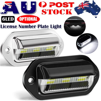 $12.59 • Buy 6 LED License Number Plate Light Side Lamp For Truck SUV Trailer Lorry 12/24V AU