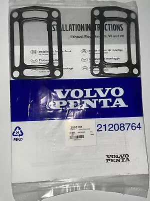 Volvo Penta OEM Exhaust Manifold Riser Gasket Kit 3863191 V6 & V8 • $33.49