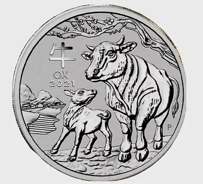 $430 • Buy 2021 Lunar Ox 5 Oz Silver Coin Perth Mint Very Low Mintage Of 5,838