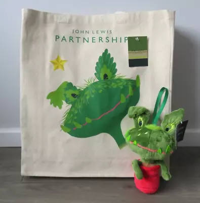 Waitrose John Lewis Christmas Snapper Mini Plant Plush Toy Tote Shopper Bag 2023 • £29.99