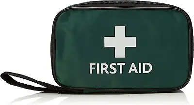 RELIANCE MEDICAL HSE 1 Person First Aid Kit In Small Green Pouch For Home Car Ho • £10.06