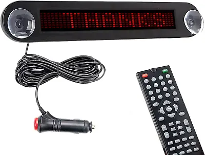 Dc 12V Remote Led Car Sign Programmable Scrolling Message Sign Board For Car Sh • $48.99