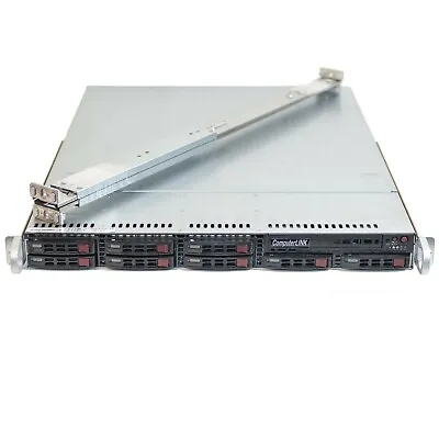 Supermicro Server 1U 8x 2.5  Bay X9DRH-7F 2x E5-2670 V2 32GB - 2208 RAID RAILS • $154