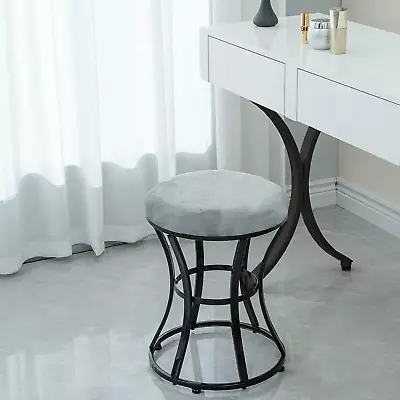 Vanity Stool Chair Modern Dressing Stool For Makeup Vanity With Black Legs - Ba • $60.99