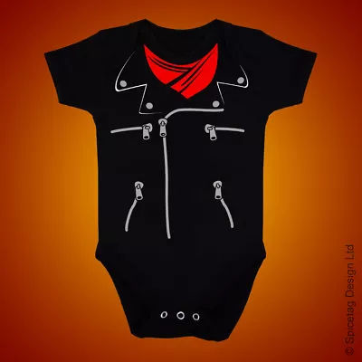 £13 • Buy Negan Leather Jacket Baby Grow TWD Lucille Newborn Bodysuit Present Costume New