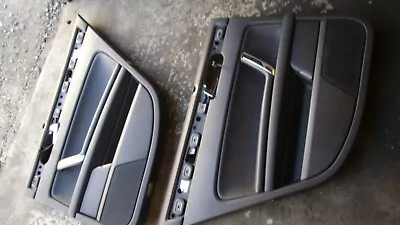 Door Trim Rear Right And Left Anthracite Leather Sun Blind VW Phaeton 3 • $146.08