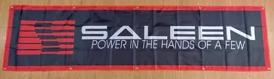 Saleen Flag Banner 2x8ft Wall Sign Mustang Decor Racing Ford Car Cobra Gt Show L • $16.95