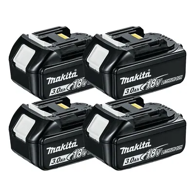 Genuine Makita Batteries 4 BL1830 18V 3.0 Ah LXT Battery Star Mark New • £152.50