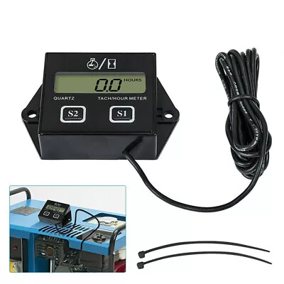 Digital Engine LCD Tachometer Hour Meters Inductive Motorcycle Marine Race Tools • $33.20