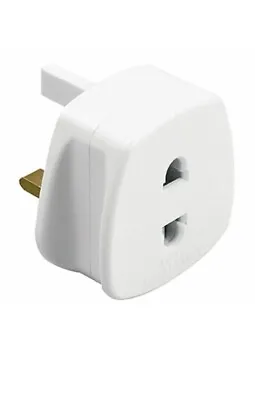 Shaver  Adaptor Plug For UK 2 Pin To 3 Pin 1A Fuse  Toothbrush • £4.99