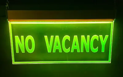 $139 • Buy No Vacancy Restaurant Closed Hotel Holiday Notice Display LED Light Neon Sign 