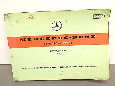 1961 Mercedes Benz 190c 190Dc Catalog A 12040 • $29.95
