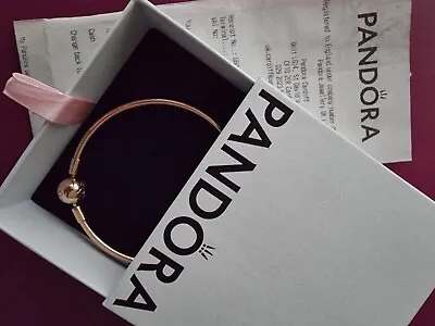 Pandora Rose Gold 19 CM Charm Bracelet Never Worn New In Box • £80