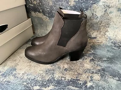 Cara London Limited Grey Nubuck Leather Deputy Ankle Boots Dize Uk 6 Rrp£145 • £36.99