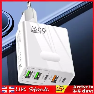 PD65W Charger Cell Phone Lightweight Charger Adapter For IPhone 14 (EU White) • £8.49