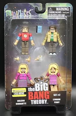 MiniMates The Big Bang Theory Set #2 EE Exclusive Sheldon Penny Leonard • $19.95